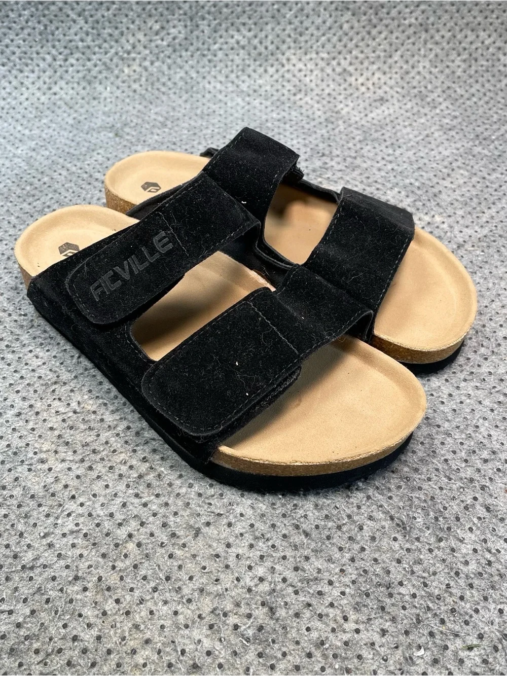 Fitville Black Strap Sandals Size 6 Women’s